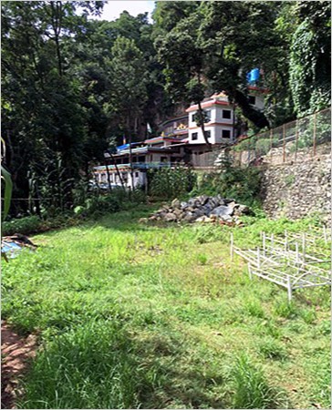 Site of the proposed community hall and earthquake shelter